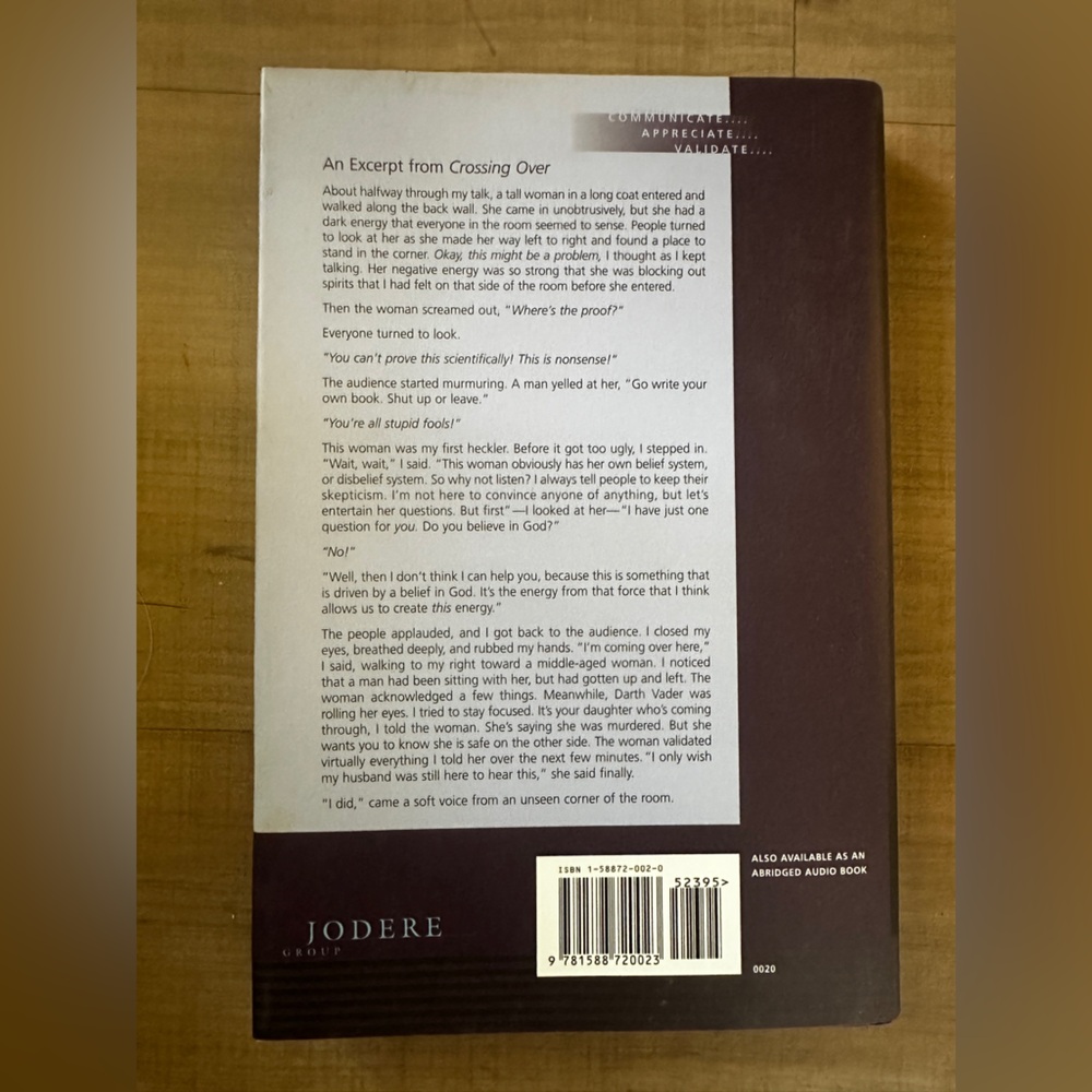 Crossing Over Book by John Edward - Picture 2 of 2